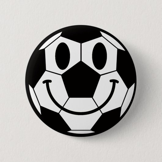 Soccer Ball Smile Face Button (Vorderseite)