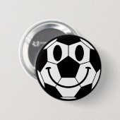 Soccer Ball Smile Face Button (Vorne & Hinten)