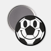Soccer Ball Smile Face Magnet (Vorderseite/Rückseite)