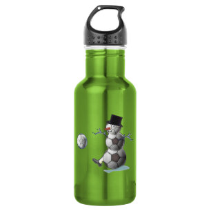 Soccer Ball Snowman Trinkflasche