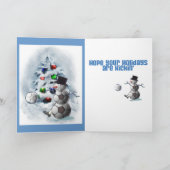 Soccer Ball Snowman Weihnachten (Innenseite)