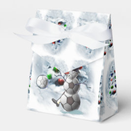 Soccer Ball Snowman Weihnachten Geschenkschachtel