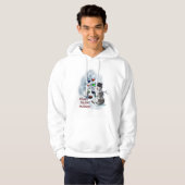 Soccer Ball Snowman Weihnachten Hoodie (Vorne ganz)