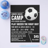 Soccer Ball, Soccer Camp Advertising Flyer (Einzeln)