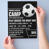 Soccer Ball, Soccer Camp Advertising Flyer (Hand)