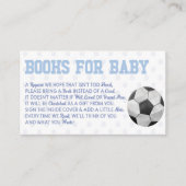 Soccer Ball Sports Baby Shower Books For Baby Card Begleitkarte (Vorderseite)