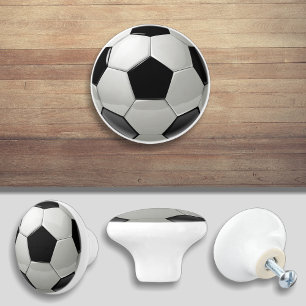 Soccer Ball Sports Door Knob Cabinet Pull Keramikknauf