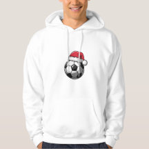 Soccer Ball with Santa Hat