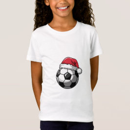 Soccer Ball with Santa Hat T-Shirt