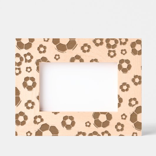 Soccer BalLaser geätzte Rahmen-Gravur (Vorderseite)