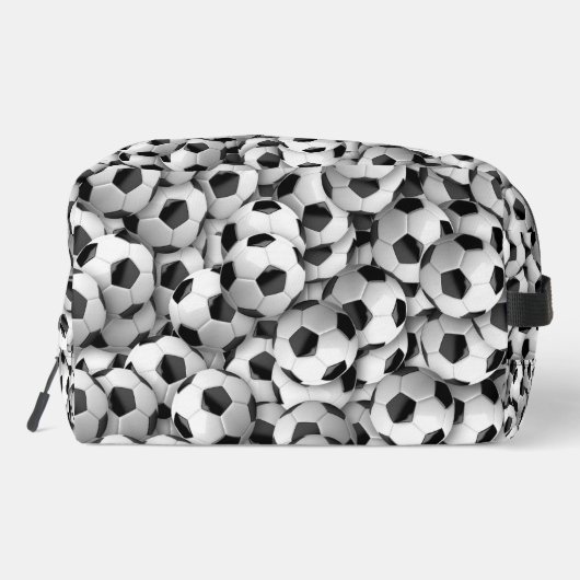 Soccer Balls Design Dopp Kit Bag Waschbeutel (Rückseite)