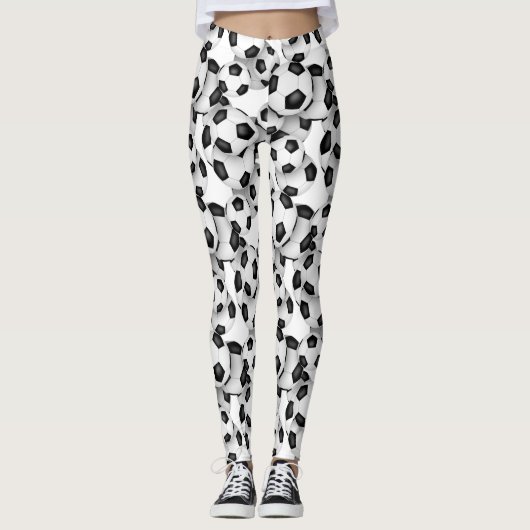 Soccer balls pattern leggings (Vorderseite)