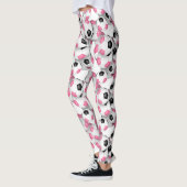 soccer balls with pink black team colors leggings (Links)