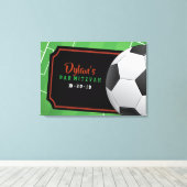 SOCCER Bar Bat Mitzvah Unterschrift an Bord Leinwanddruck (Insitu (Holzboden))