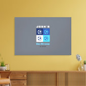 SOCCER Bar Bat Mitzvah Unterschrift an Bord Leinwanddruck (Insitu (Wohnzimmer))