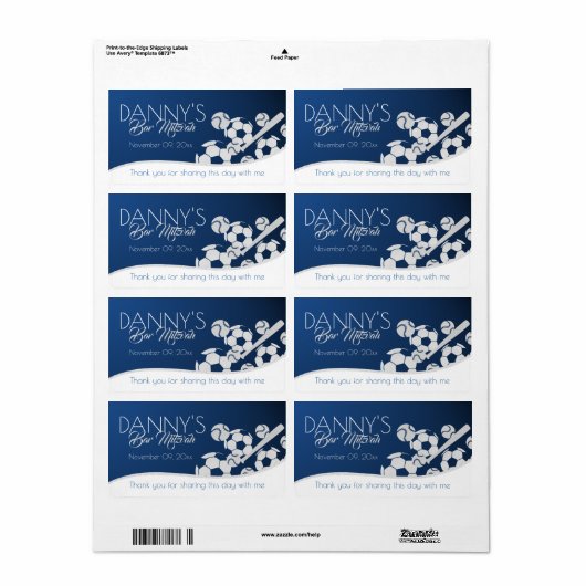 Soccer Baseball Combo Bar Mitzvah (Vorne)