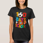 Soccer Baseball Football Softball Happy 100 Days O T-Shirt (Vorderseite)
