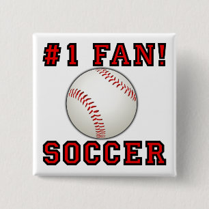 Soccer Baseball Funny Not Button Abzeichen Button
