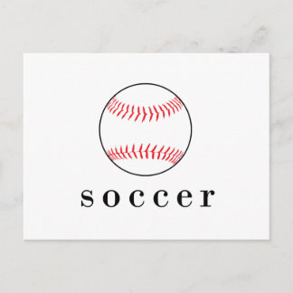 Soccer Baseball Funny Unglaublich witzig Sports T  Postkarte