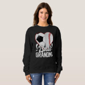 Soccer Baseball Softball Grandma Ball Grandma Hear Sweatshirt (Vorne ganz)