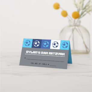 SOCCER-Bat Mitzvah-TischEscortkarte Platzkarte