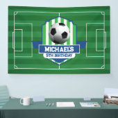 Soccer Birthday banner backdrop (Messe)
