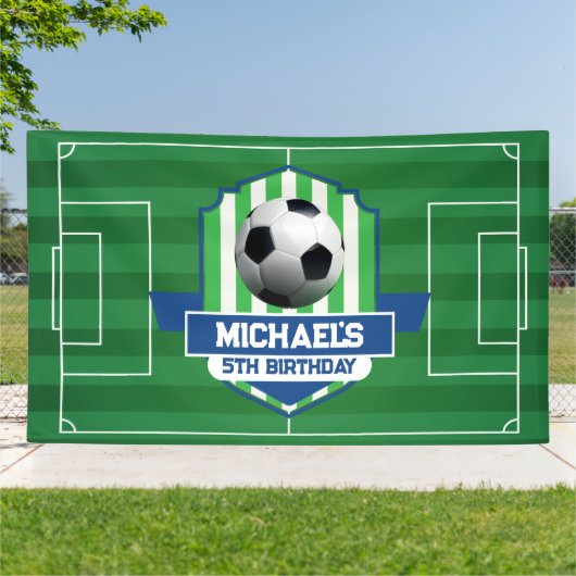Soccer Birthday banner backdrop (Außenbereich)