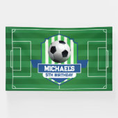 Soccer Birthday banner backdrop (Horizontal)