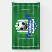 Soccer Birthday banner backdrop (Vertikal)