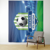 Soccer Birthday banner backdrop Wandteppich (Beispiel)