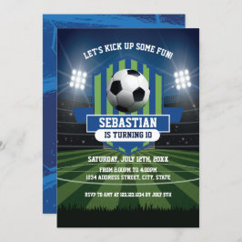 Soccer Birthday Invitation Einladung