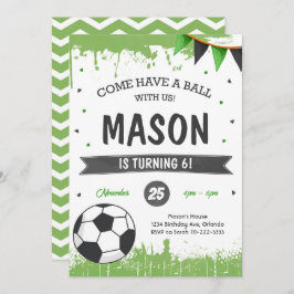 Soccer Birthday Invite Einladung