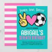 Soccer Birthday Invite Einladung (Vorne/Hinten)
