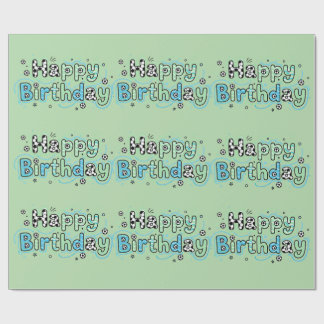  Soccer Birthday Wrapping Paper Boy Geschenkpapier