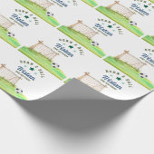 Soccer “Born Two Ball” Second Birthday Geschenkpapier (Ecke)