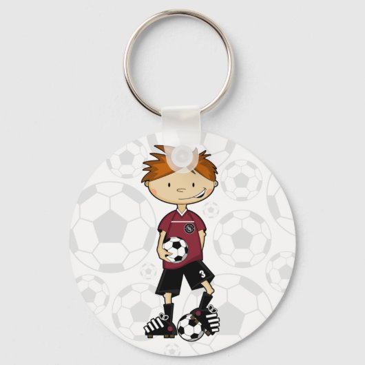 Soccer Boy Schlüsselanhänger (Vorderseite)