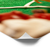 Soccer Cake and candys Stadium Poster (Ecke)