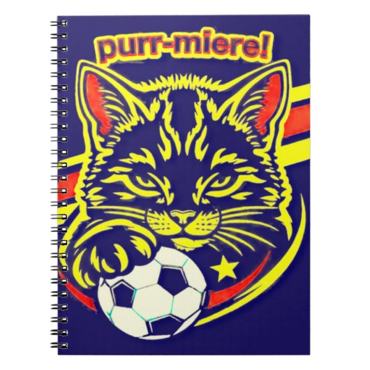 Soccer Cat Grafik Notizblock (Vorderseite)