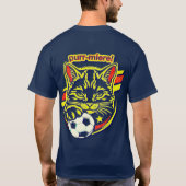 Soccer Cat Grafik T-Shirt (Rückseite)