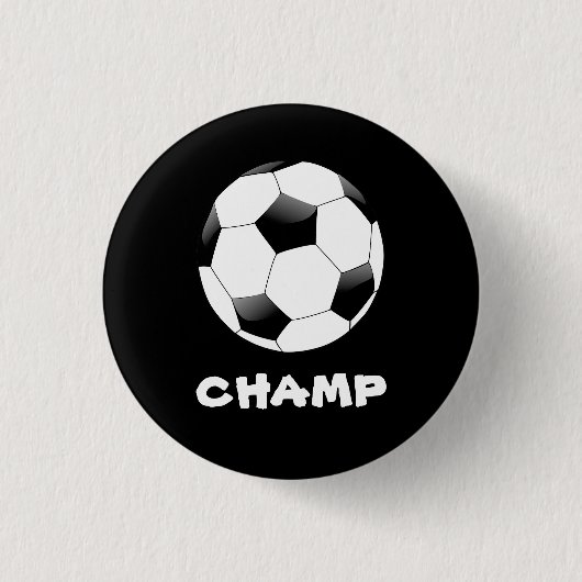 Soccer Champ Abzeichen Button (Vorderseite)