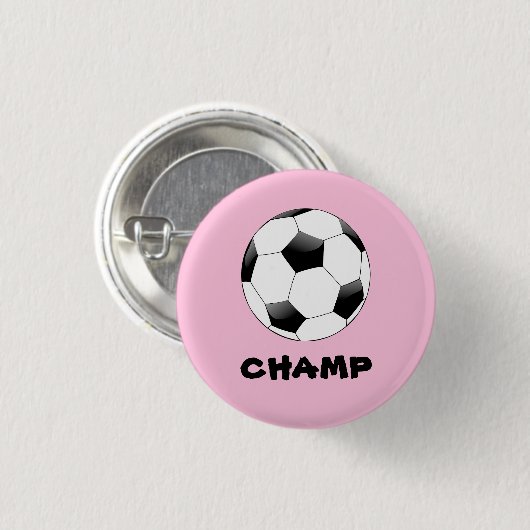 Soccer Champ Abzeichen Button (Vorne & Hinten)