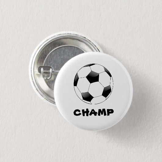 Soccer Champ Abzeichen Button (Vorne & Hinten)