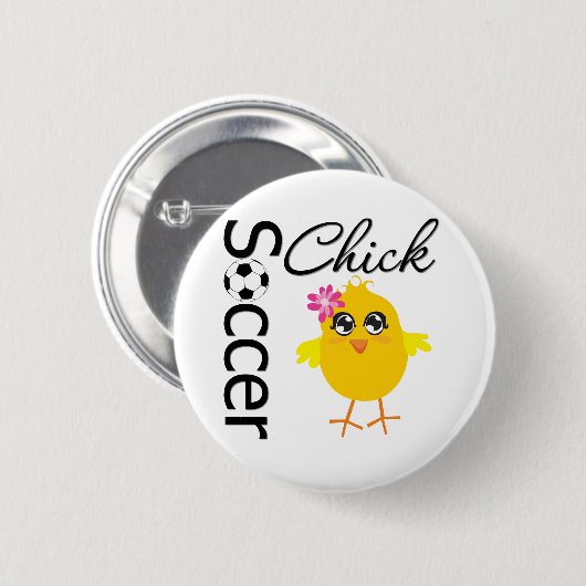 Soccer Chick Button (Vorne & Hinten)