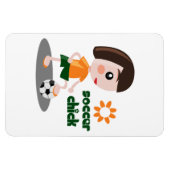 Soccer Chick Magnet (Horizontal)