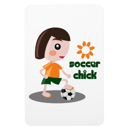 Soccer Chick Magnet (Vertikal)