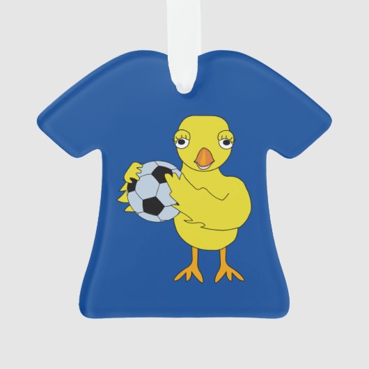Soccer Chick Ornament (Rückseite)