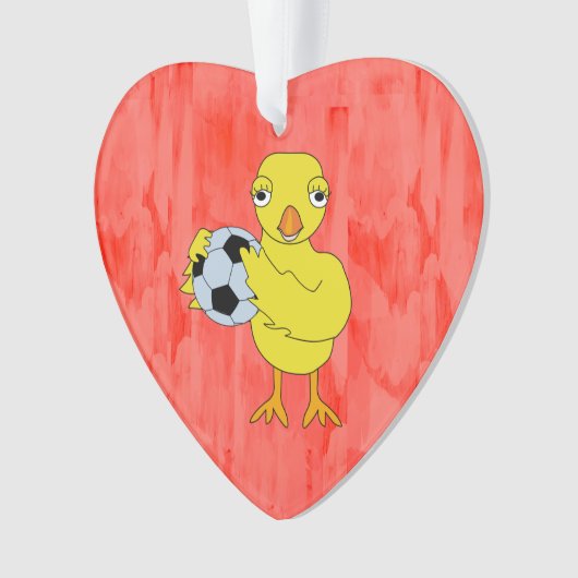 Soccer Chick Ornament (Vorderseite)