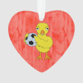 Soccer Chick Ornament (Vorderseite)