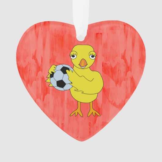Soccer Chick Ornament (Vorderseite)