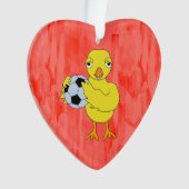 Soccer Chick Ornament (Vorderseite)